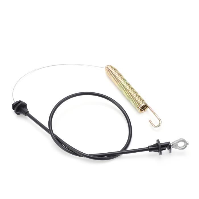 Câble D'engagement Du Plateau De Coupe, Câble D'embrayage D'engagement Du Plateau De Coupe Avec Ressort, Pièces De Tondeuse à Gazon Résistantes à L'usure En Acier Plastique