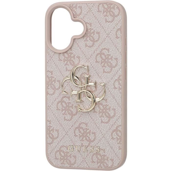 Coque Souple GUESS iPhone 16 Eco cuir Logo 4G