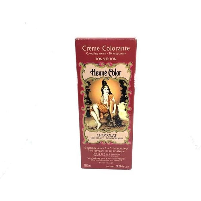 Crème Colorante au Henné Chocolat 90ml