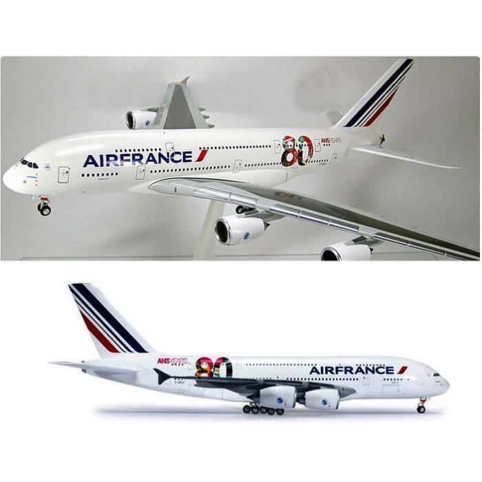Maquette Avion Air France Airbus A380 800 80eme Anniversaire Au 1 0 Cdiscount Jeux Jouets