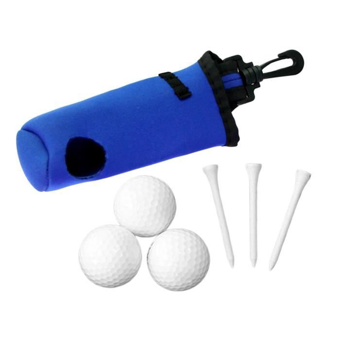 Sac de Balle de Golf avec Crochet pour 3 Balles de Golf 3 T-shirts,  Excellent Cadeau Ensemble bleu - Cdiscount Sport