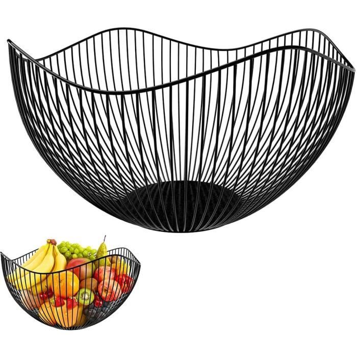 Panier à Fruits En Métal Doré - Design Moderne, Diamètre 26 Cm, Idéal Pour Cuisine Et Table