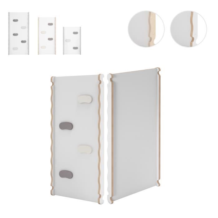 MAMOI Toboggan Intérieur Pour Enfant - Planche Glissade Bois Pour Triangle Pikler Et Mur D'Escalade, Jeu Éveil Bébé