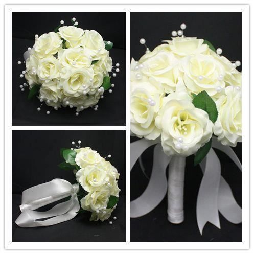 Bouquet Fleurs Tenant Mariage 4 Couleurs