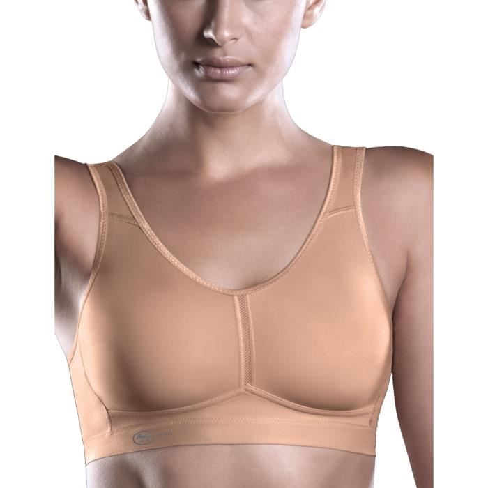 Soutien-Gorge Sport Sans Armatures Anita Active 5521-722 - Confortable et Maintien pour Femme - Beige