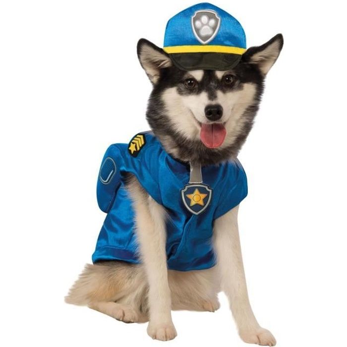 Déguisement Chase - Pat' Patrouille - RUBIES - Pour Enfant - Costume de Police Bleu