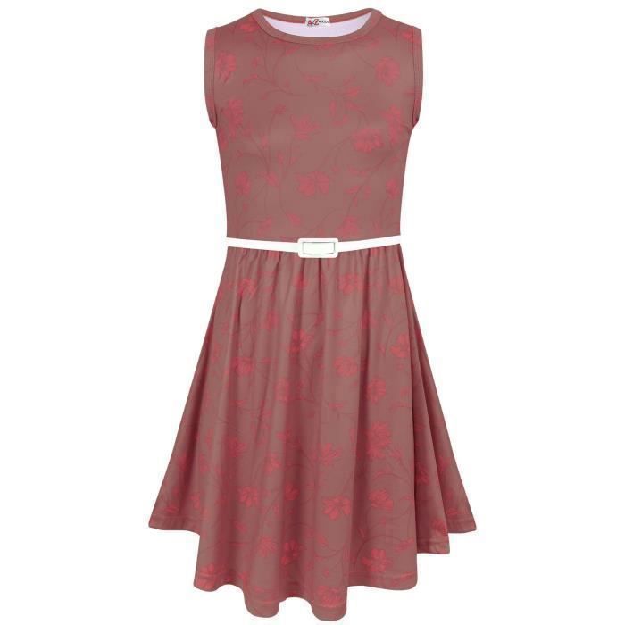 Robe patineuse évasée à manches courtes en dentelle florale