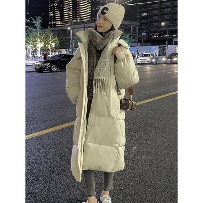 Doudoune Courte Femme Capuche Large - Matelassée, Coupe Ample - Polyester, Style Décontracté - Hiver Et Quotidien - 4