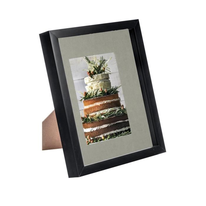 1x Noir-Ivoire 2 x 2 3D Cadre de Boîte d'Ombre - Profond Verre Photo Image Fleur Artisanat 1x Noir-Ivoire 2 x 2 3D Cadre de Boîte d'Ombre - Profond Verre Photo Image Fleur Artisanat