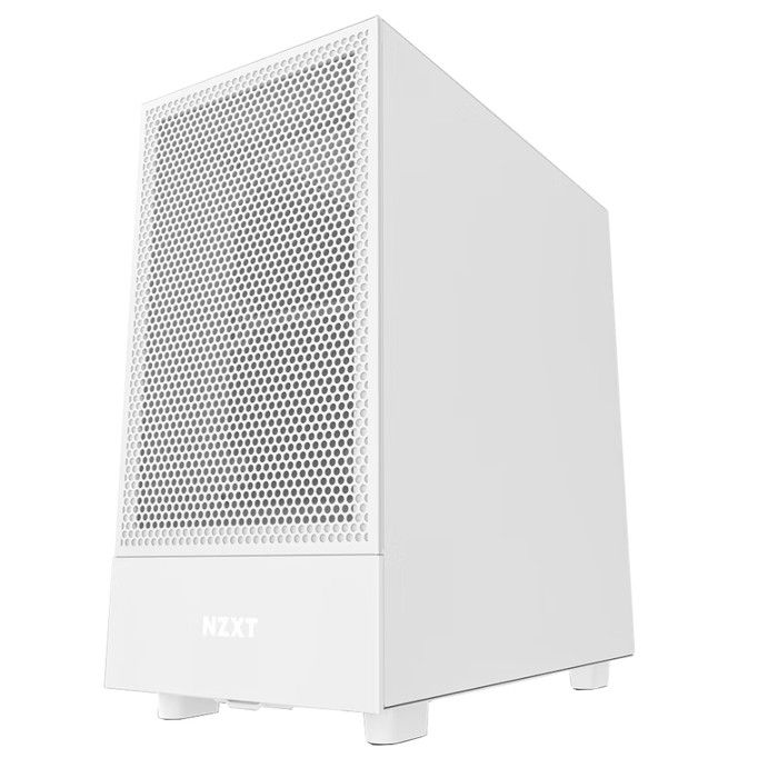 NZXT H5 Flow Blanc - Boîtier moyen tour compact avec fenêtre latérale en verre trempé