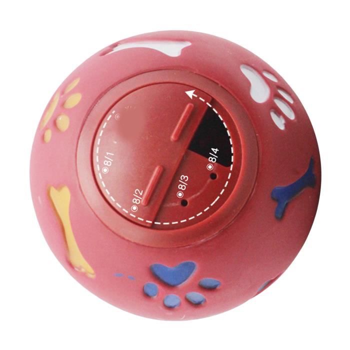 Comparer les prix de OMABETA Balle distributrice de friandises pour chien Boule distributrice de animalerie jouet Rouge S 7,5 cm/3,0 pouces de diamètre