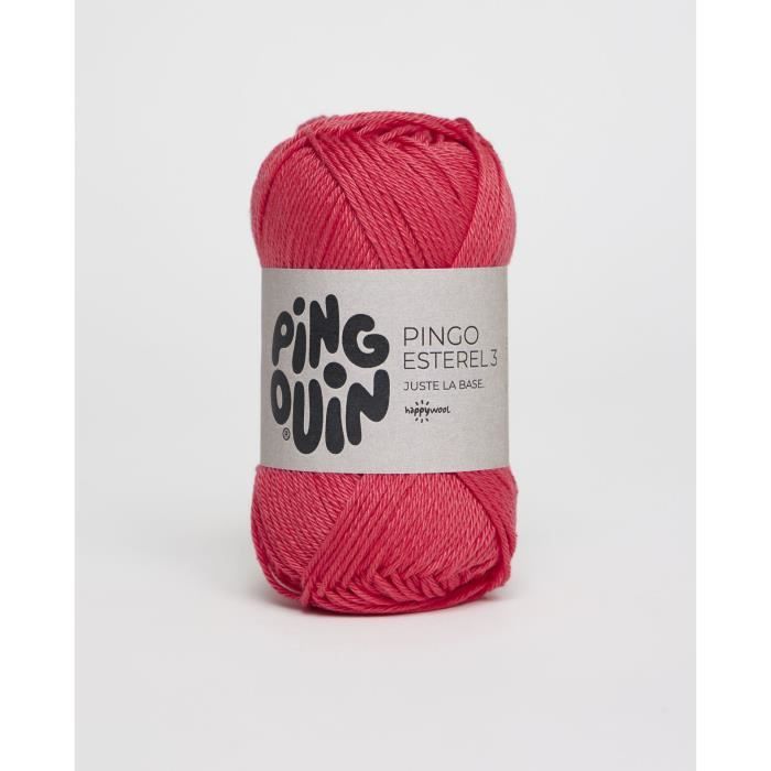 Pinguïn - PINGO ESTEREL 3 wol van 52 g - Breiwol - 100% katoen - naald nr. 3 - kleur zon