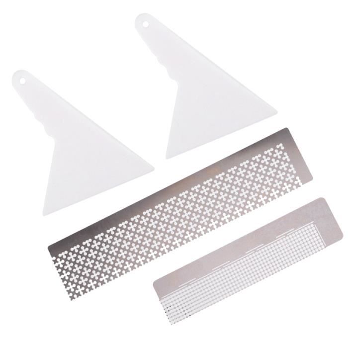 KIMISS Règle En Acier Inoxydable Règle De Peinture En Strass Grilles