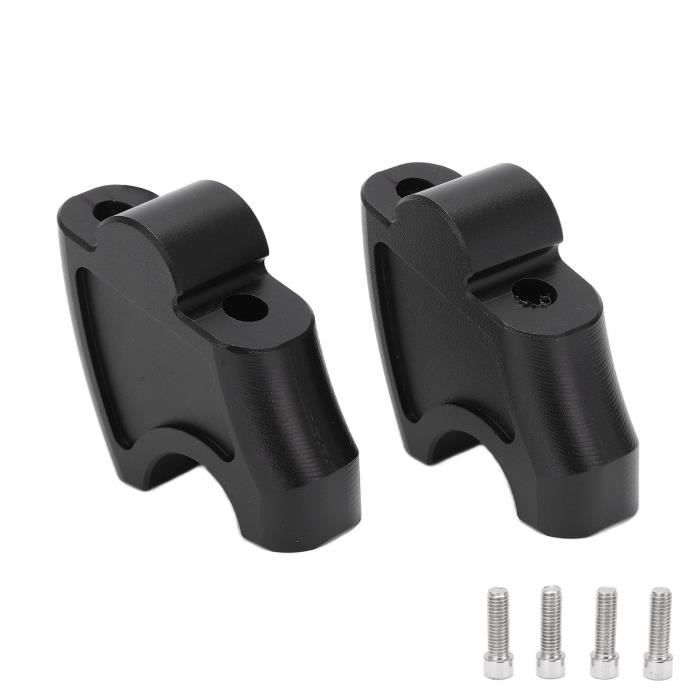 Rehausseur Guidon Moto 28mm Aluminium Noir - Riser Moto 26mm