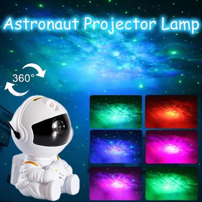 Lampe de projection étoile astronaute, Veilleuse LED Enfant Projecteur, projecteur de lumière pour astronautes