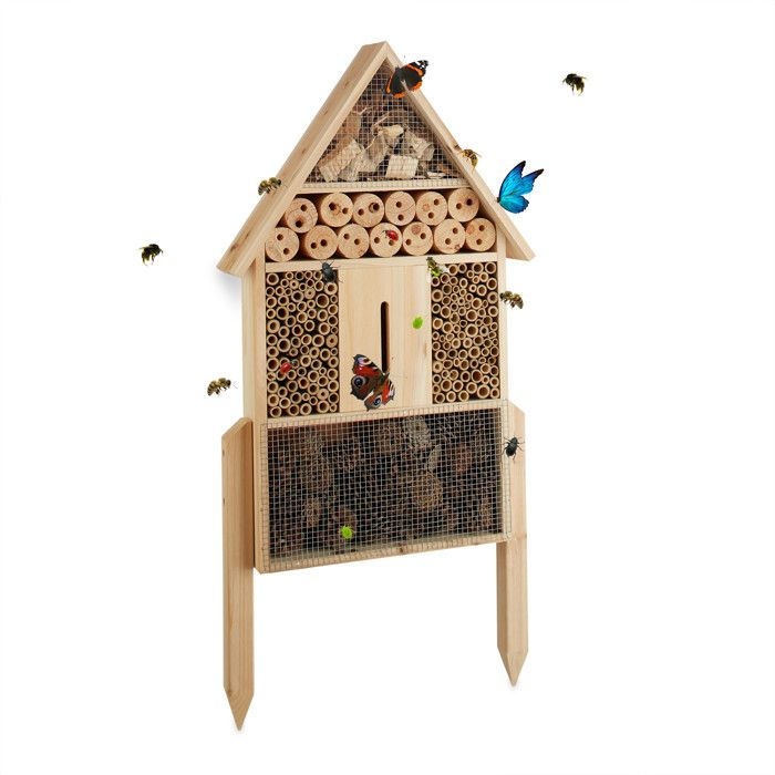 Relaxdays Hotel a insectes nature L abri refuge maison abeil