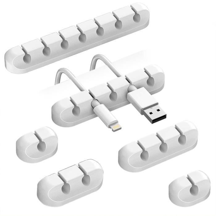 Clips De Fixation Pour Câbles Avec Vis - Lot De Supports De Câble Pour Rangement Pratique