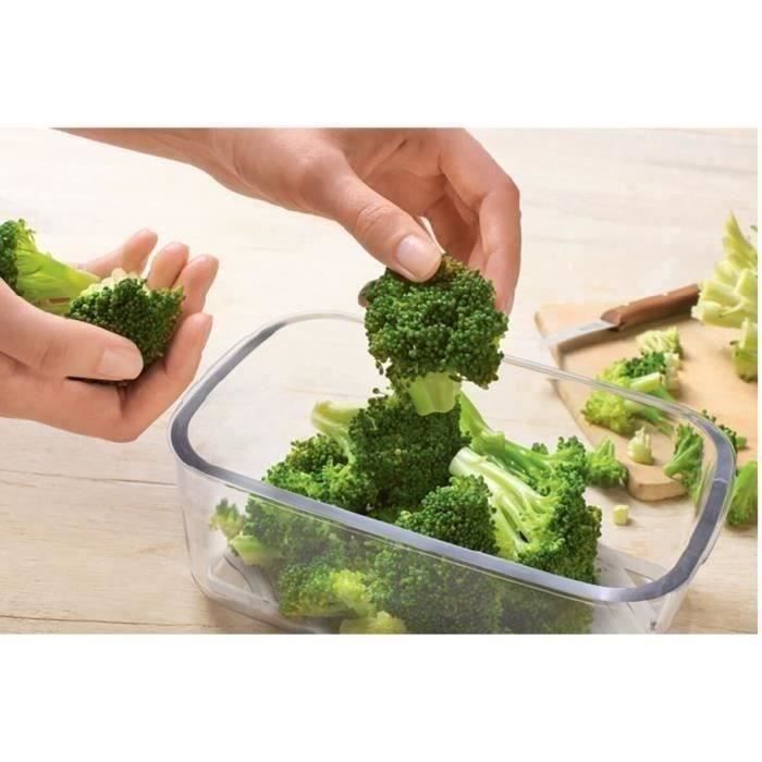 BOSCH - Accessoires sous vide 2 boites de 1 litre en Tritan avec indicateur de date et témoin de mis