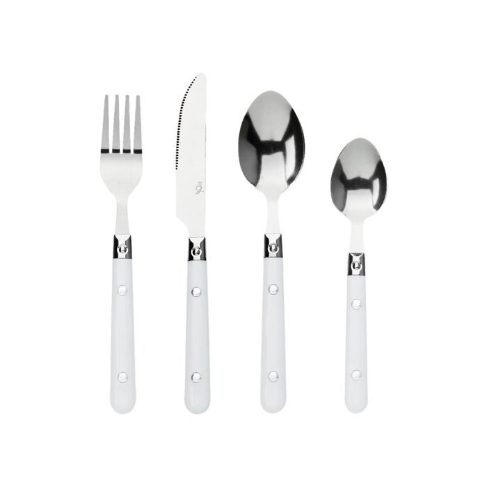 Ménagère - Secret de Gourmet - Jasmin - 24 pièces - Inox & manche de couleur
