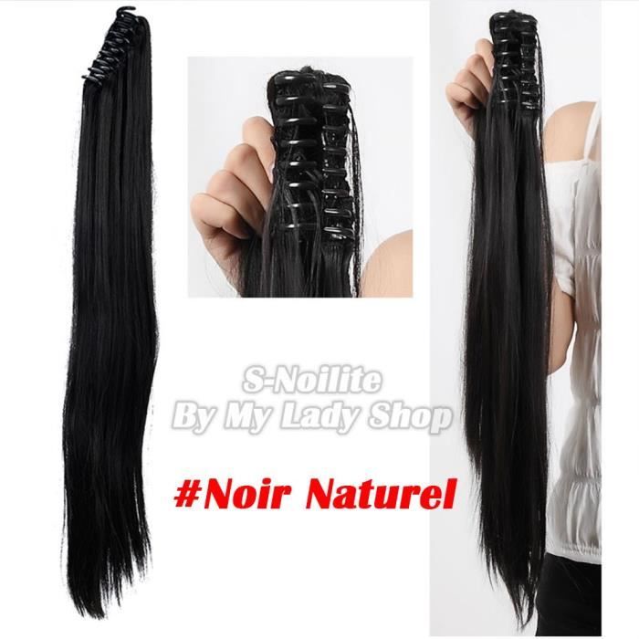 21" Ponytail Clip in Extension Queue de Cheval Postiche avec pince