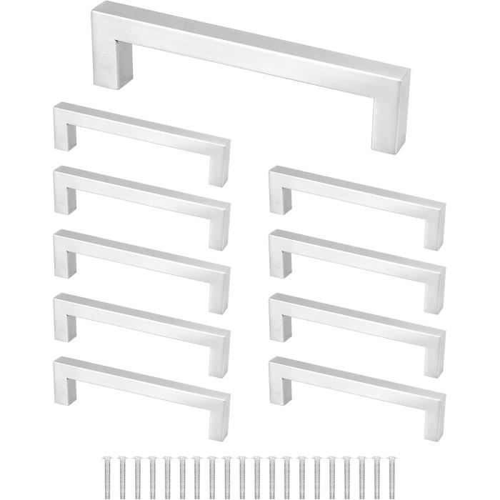Lot De 10 Poignées De Meuble Amerdeco - Or Champagne - Entraxe 96mm - Neuf