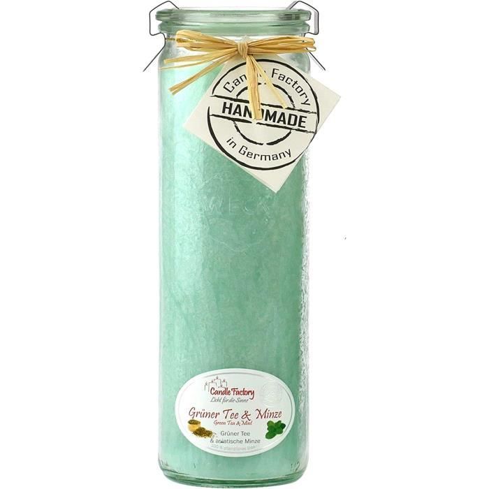 Price's - Grande bougie en pot citron vert et basilic - Parfum doux, délicieux et de qualité - Parfum longue durée - Jusqu'à 150 heures de combustion