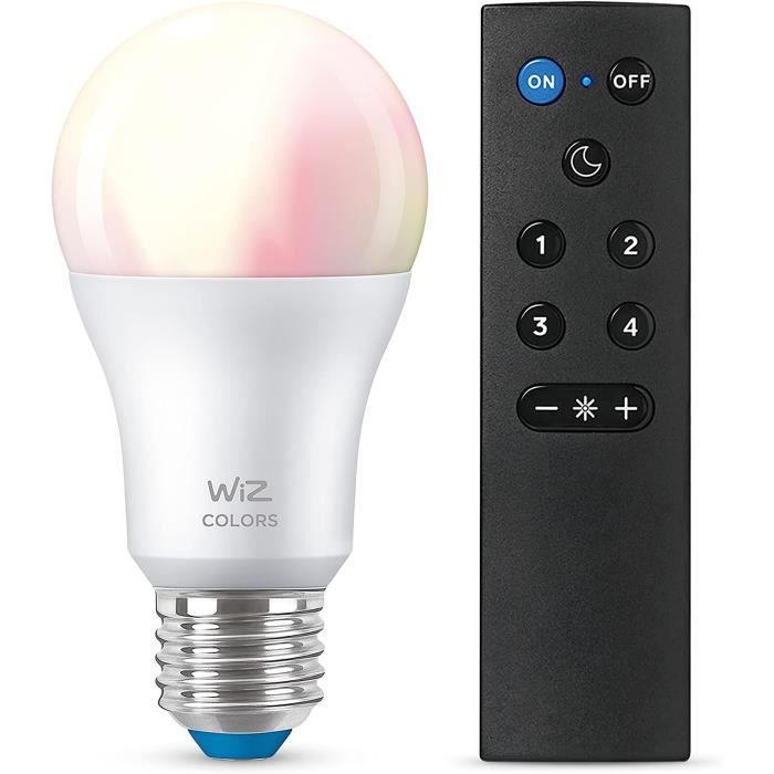 Philips Hue White and Color Ambiance, ampoule LED connectée E27, Equivalent  75W, 1100 lumen, compatible Bluetooth, fonctionne avec Alexa, Google