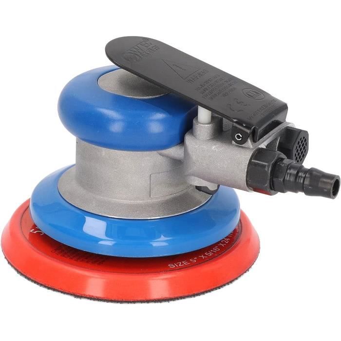 Autolock Ponceuse orbitale aléatoire à air de 5 pouces, ponceuse pneumatique de voiture pour polisseuse à bois, métal, travail de carrosserie automatique, ponceuses Da, ponceuse à double action