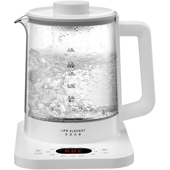 Théière ZENS à Infusion Une Touche – En Verre Avec Infuseur, Tasse Isotherme Incluse, Idéale Cadeau