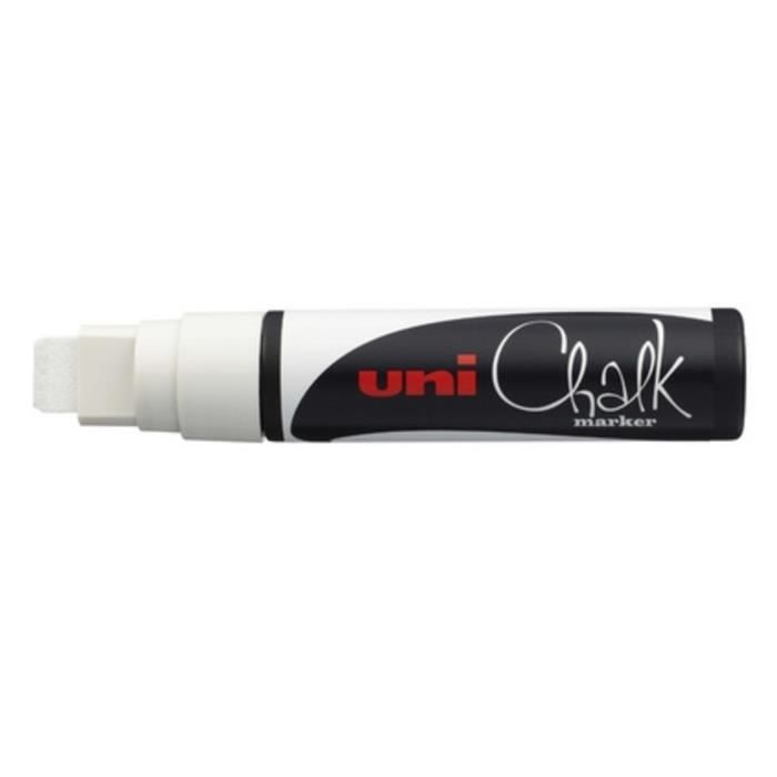 uni chalk marqueur marker pwg 17K craie liquide toute surface dessin noel vitrine art graff tag cirage basquet blanc white canvas