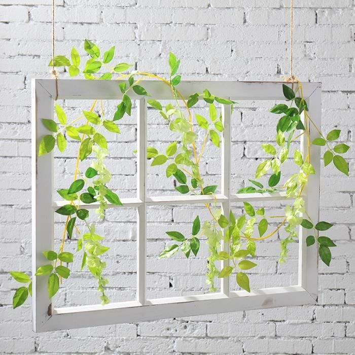 2 Pcs Fleur Artificielle Vigne 2M/6.5 Pieds Faux Glycine Suspendue Guirlande De Fleurs