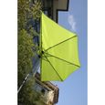 Demi-parasol ANGEL LIVING - Modèle Dia.270cmxH238cm - Protection solaire IP50+ - Couleur Pomme vert-1