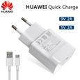 Chargeurs,Chargeur d'origine Huawei 5V-2A Charge rapide 9V-2A pour Huawei P8 P9 Plus Lite Honor 8 9 Mate10 - Type 9V2A Add Type-C-1