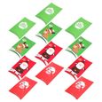 12pcs boîtes-cadeaux de Noël boîtes à bonbons boîte d'emballage porte photo decoration murale - tableau - cadre photo - sticker-1