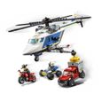 LEGO® City 60243 L'Arrestation en Hélicoptère, Jouet, Moto et Camion, Minifigurine Policier-1