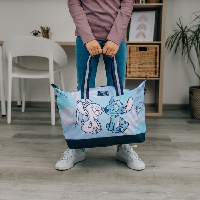 Sac de plage stitch lovedisney 40 cm violet Cdiscount Bagagerie Maroquinerie
