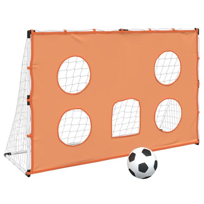 Neo-Sport But De Football Trainer 300x200cm - Tapis De Tir Avec Cibles - Imperméable Orange