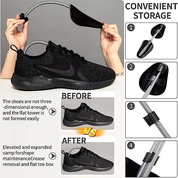 Embauchoirs Chaussures Bacxzomx - Lot 5 Paires Réglables - Plastique & Ressort