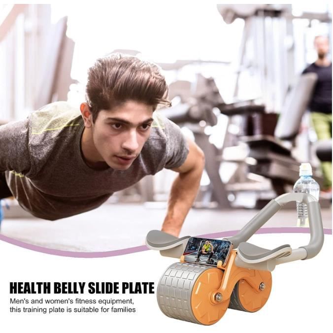 Roue Abdominale Avec Support Coude Et Minuterie - Rebond Automatique Pour Entraînement Abdos