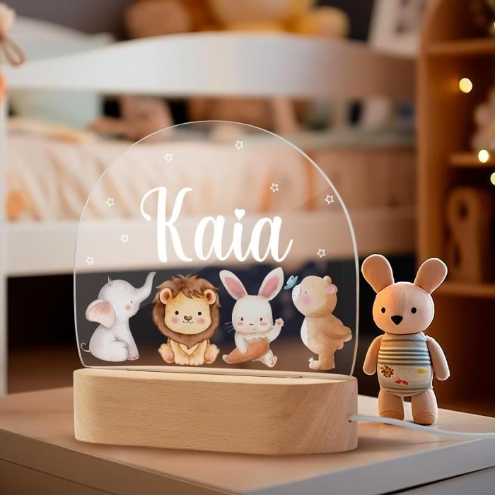 Veilleuse Bébé Personnalisé Avec Prénom, Led Lampe Chevet Enfant, Cadeau De  Baptême Pour Garçon Et Fille Cadeau Naissance Fil[u3543] - Cdiscount  Puériculture & Eveil bébé