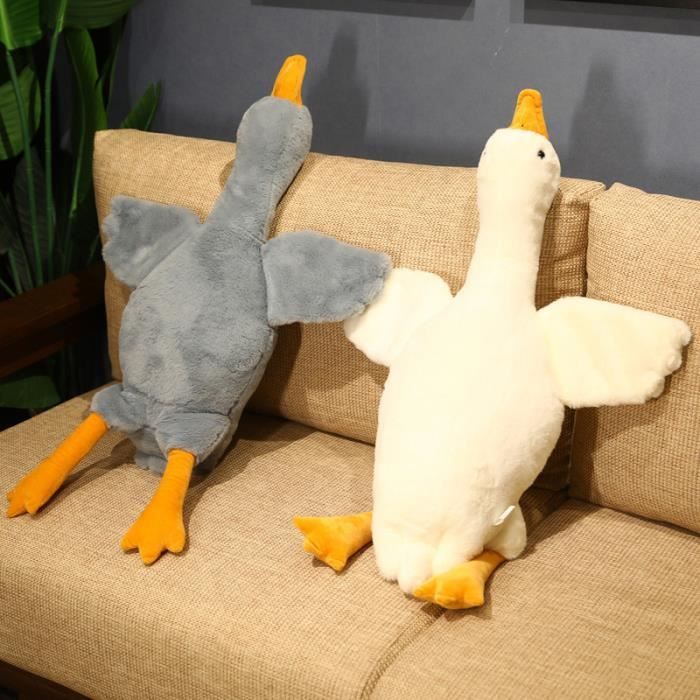 Jouet Pour Chien En Peluche Canard Blanc Géant 90cm - Oie Réaliste à Mâcher Et Rapporter