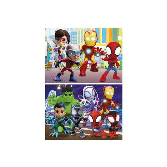 Puzzles 2 x 48 pieces Spidey et son Equipe extraordinaire - Amis Super ...