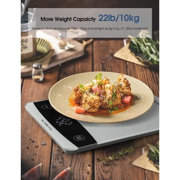 Balance Tactile de Cuisine - 1g - 10kg