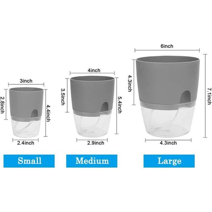 Lot De 12 Pots Auto-arrosants 2 Pouces – Transparents – Avec Mèche, Indicateur De Niveau Et étiquettes – Pour Succulentes, Herbes Et Boutures