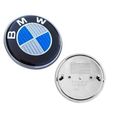 2 Logos Badges emblème BMW 82mm capot / 74mm coffre en véritable fibre de carbone recouvert de résine époxy-2