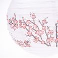 4 Lampions Boules Japonais - Motif Fleurs De Cerisiers 30 Cm-2
