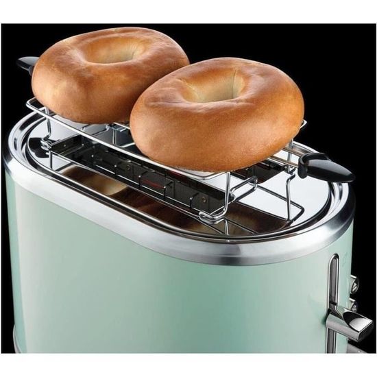 Russell Hobbs Toaster Grille Pain, Fentes XL, Cuisson Ajustable Vert