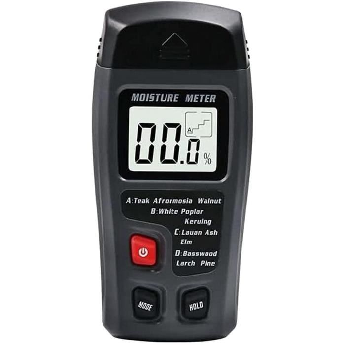 Testeur Humidité Bois Dr.meter - Humidimètre à Broches Avec Écran LCD Et Arrêt Automatique