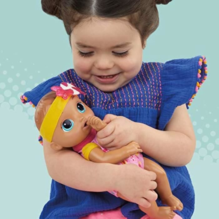 Sweet n Snuggly Baby poup e lavable SoftBodied bouteille incluse
