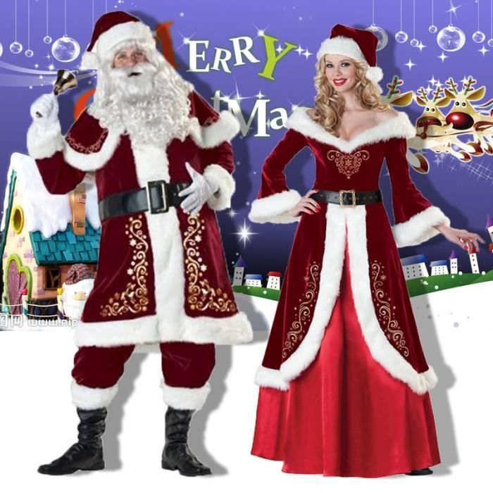 Costume de pere noel grande taille sale
